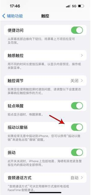 古交苹果手机维修分享iPhone手机如何设置摇一摇删除文字 